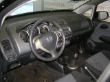 2008 Honda Fit Sport Black/Grey Interior
