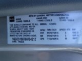 2006 Isuzu i-Series Truck i-280 LS Extended Cab Info Tag