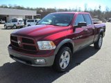 2011 Deep Cherry Red Crystal Pearl Dodge Ram 1500 SLT Quad Cab 4x4 #45035323