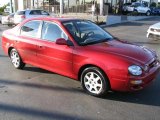 Classic Red Kia Spectra in 2001