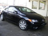 2007 Nighthawk Black Pearl Honda Civic LX Coupe #45104391