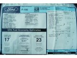2011 Ford F150 XL SuperCab Window Sticker