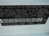 2009 Lexus IS F Info Tag