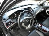 2008 Honda Accord EX-L Coupe Black Interior