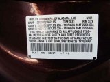 2007 Odyssey Color Code for Dark Cherry Pearl - Color Code: R529P
