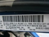 2010 Nitro Color Code for Deep Water Blue Pearl - Color Code: PBS