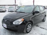 2009 Ebony Black Hyundai Accent GLS 4 Door #45104284