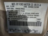2000 Focus Color Code for Fort Knox Gold Metallic - Color Code: B2