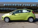 2011 Lime Squeeze Metallic Ford Fiesta SE Hatchback #45168412