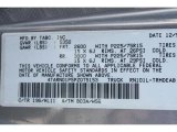 1993 Pickup Color Code for Silver Metallic - Color Code: 196