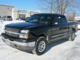 2005 Black Chevrolet Silverado 1500 LS Extended Cab 4x4 #45169489