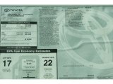 2011 Toyota Highlander Limited 4WD Window Sticker