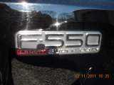 2003 Ford F550 Super Duty Lariat Crew Cab 4x4 Chassis Dump Truck Marks and Logos