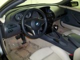 2005 BMW 6 Series 645i Convertible Cream Beige Interior