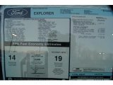 2010 Ford Explorer Limited 4x4 Window Sticker