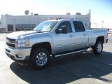 2011 Sheer Silver Metallic Chevrolet Silverado 2500HD LTZ Crew Cab 4x4 #45281889