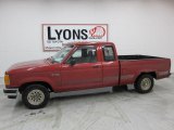 1991 Electric Current Red Metallic Ford Ranger XLT Extended Cab #45329843