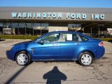 2009 Vista Blue Metallic Ford Focus SEL Sedan #45331479