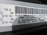2011 Durango Color Code for Bright Silver Metallic - Color Code: PS2
