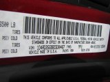 2011 Durango Color Code for Inferno Red Crystal Pearl - Color Code: PRH