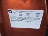 2005 Pontiac Grand Prix Sedan Info Tag