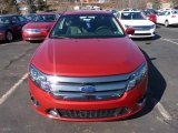 Red Candy Metallic Ford Fusion in 2011