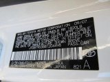 2008 Yaris Color Code for Polar White - Color Code: 068