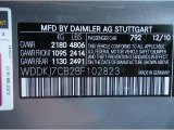 2011 E Color Code for Palladium Silver Metallic - Color Code: 792