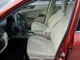 2010 Subaru Impreza 2.5i Premium Sedan Ivory Interior