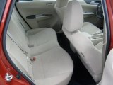 2010 Subaru Impreza 2.5i Premium Sedan Ivory Interior
