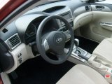 2010 Subaru Impreza 2.5i Premium Sedan Ivory Interior