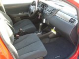2011 Nissan Versa 1.8 S Hatchback Charcoal Interior