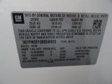 2011 Cadillac SRX 4 V6 AWD Info Tag