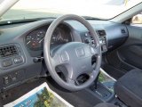 2000 Honda Civic EX Coupe Dark Gray Interior