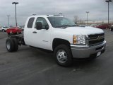 2011 Chevrolet Silverado 3500HD Extended Cab 4x4 Chassis Front 3/4 View