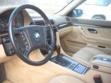1998 BMW 7 Series 740i Sedan Sand Interior