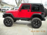 2004 Flame Red Jeep Wrangler Rubicon 4x4 #45449635