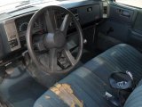 1993 GMC Sonoma SLE Regular Cab Blue Interior