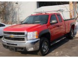 2007 Victory Red Chevrolet Silverado 2500HD LT Extended Cab 4x4 #45499130