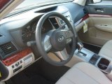 2011 Subaru Outback 2.5i Limited Wagon Warm Ivory Interior