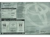 2011 Toyota Sienna XLE AWD Window Sticker