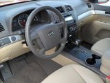 2009 Kia Borrego LX V6 Beige Interior