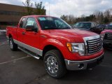 2011 Race Red Ford F150 XLT SuperCab 4x4 #45497443
