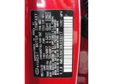 2011 Tucson Color Code for Garnet Red - Color Code: SAZ