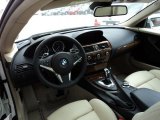 2008 BMW 6 Series 650i Coupe Cream Beige Interior