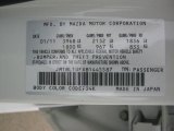 2011 MAZDA3 Color Code for Crystal White Pearl Mica - Color Code: 34K
