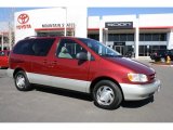 2000 Sunfire Red Pearl Toyota Sienna XLE #45724836
