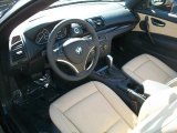 2011 BMW 1 Series 128i Convertible Savanna Beige Interior