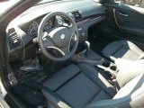 2010 BMW 1 Series 128i Convertible Black Interior