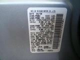 2009 FX Color Code for Liquid Platinum Metallic - Color Code: K23